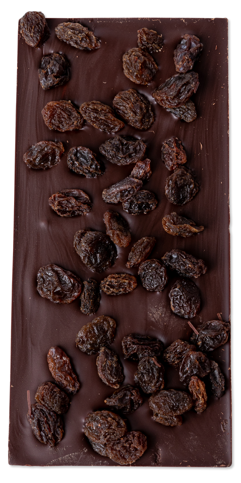 Chocolate Bar Dark Chocolate Raisins (Peru 70%)