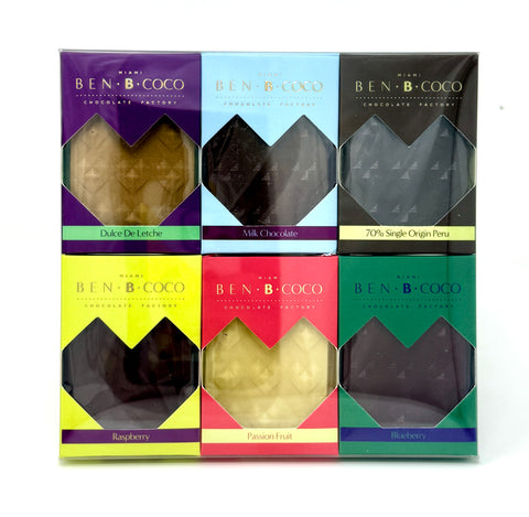 Mini Chocolate Bar Collection of 6 Bars