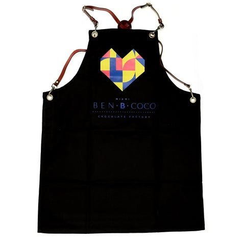 Ben B Coco Professional Apron with Leather Cross Back Straps